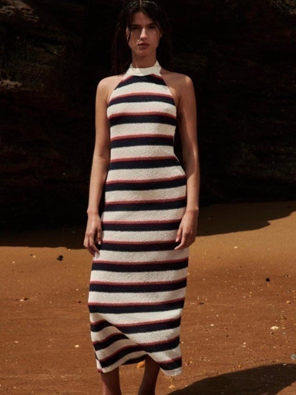 Zara Knit Stripe Maxi Dress 💙💙💙